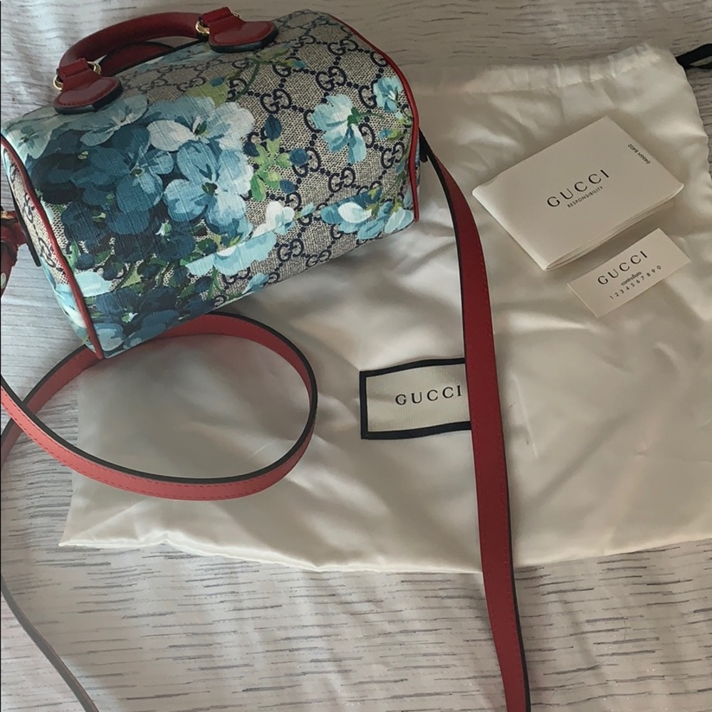 Gucci Monogram Blooms Mini top handle bag - Picture 6 of 8